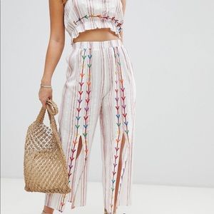 Chevron Embroidered Matching Set